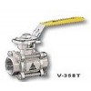 V-358T，三片式全徑不銹鋼球閥