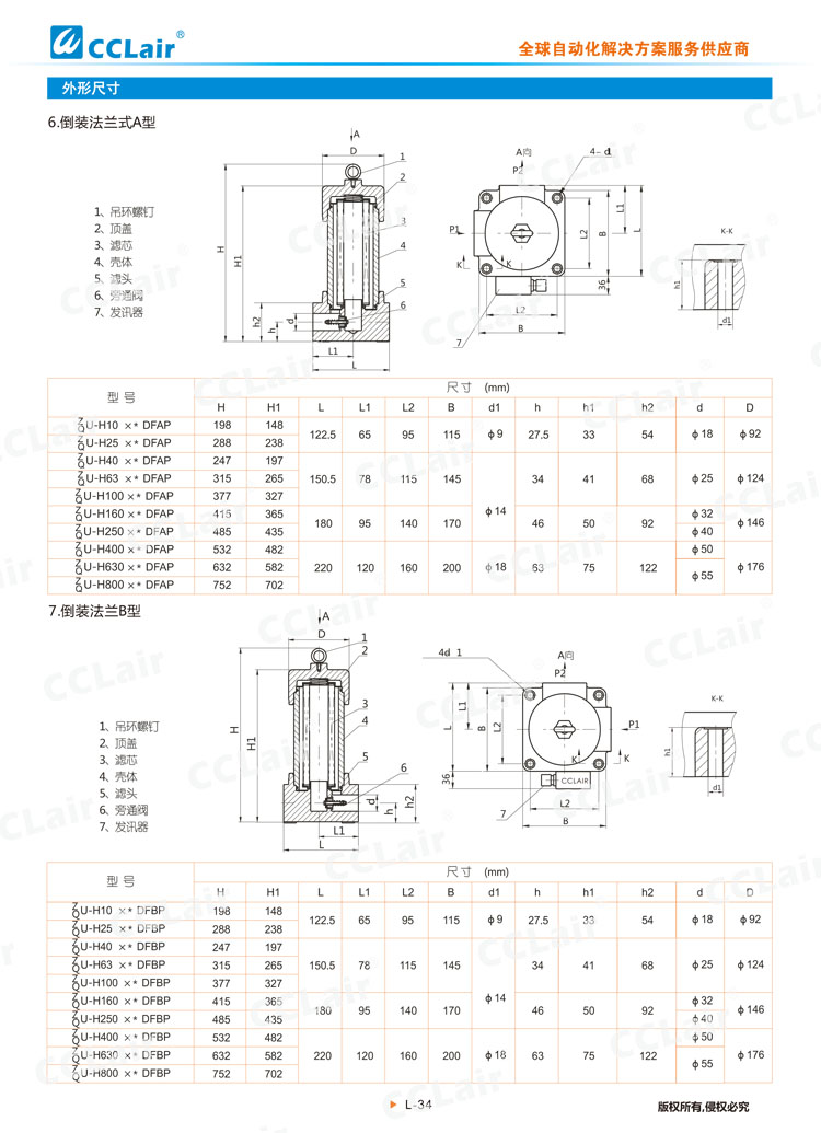 ZU-H、QU-H系列壓力管路過(guò)濾器-6